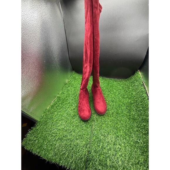 Rouge- Burgundy - Knee High Boots-Size 6.5 W - Picture 6 of 9